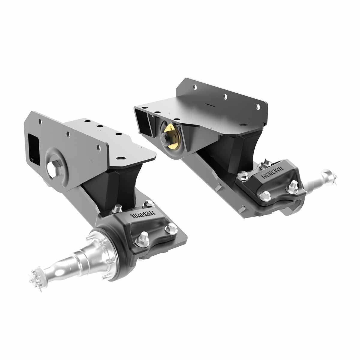5200 LBS. Heavy-Duty Suspension for Off-road use, 4" Lift Spindle with Brake Flange