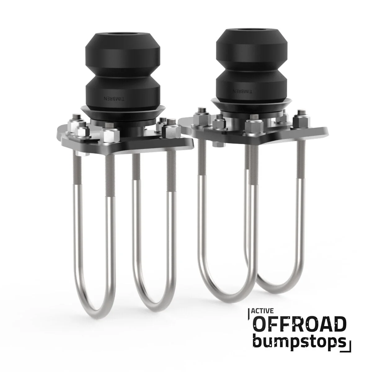 Active Off-Road Bumpstops w/ U-Bolt Flip Kit for 2015-2022 Chevy Colorado and 2015-present GMC Canyon - Rear Kit - SKU #ABSGMFK - Image 2