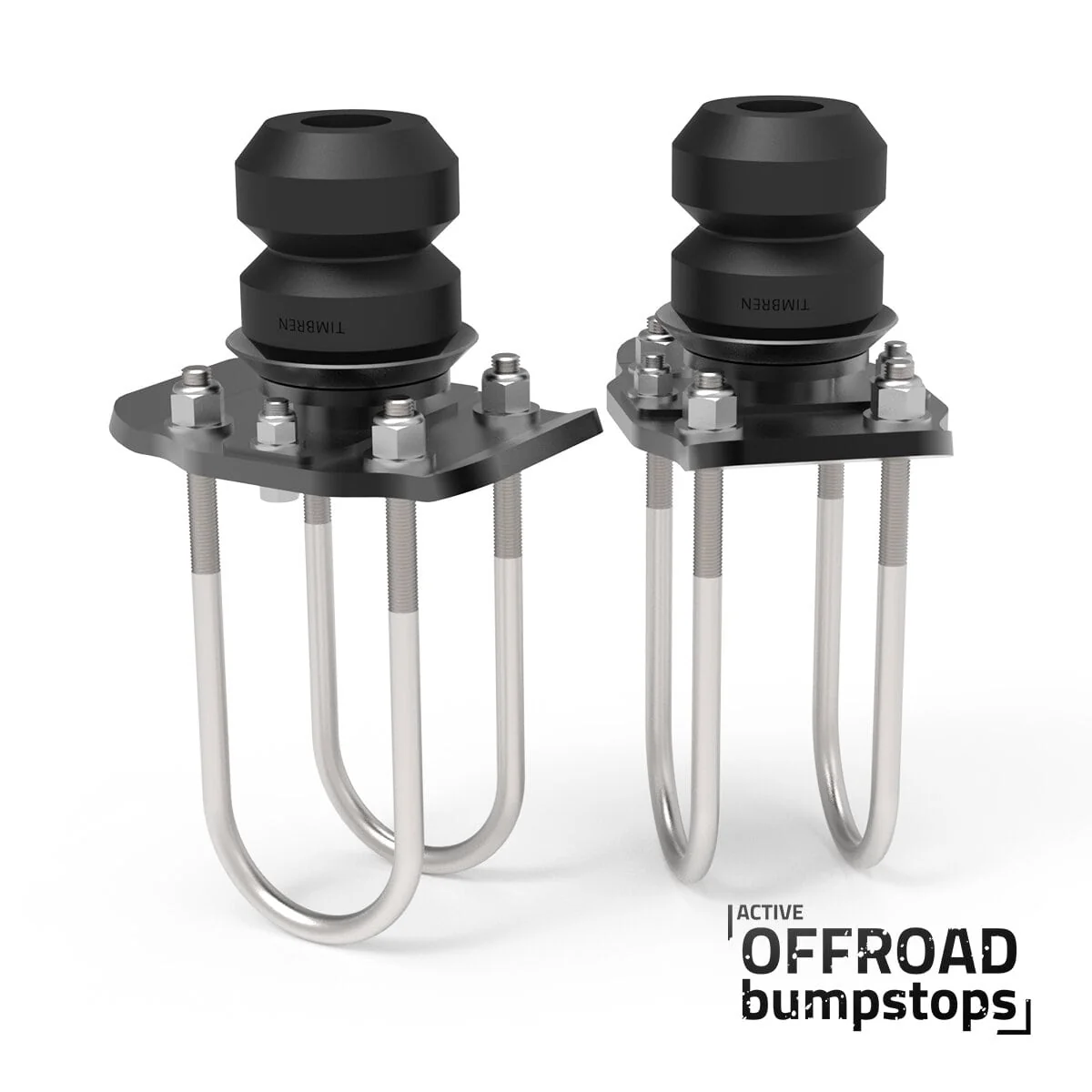 Active Off-Road Bumpstops w/ U-Bolt Flip Kit for 2015-2022 Chevy Colorado and 2015-present GMC Canyon - Rear Kit - SKU #ABSGMFK - Image 3