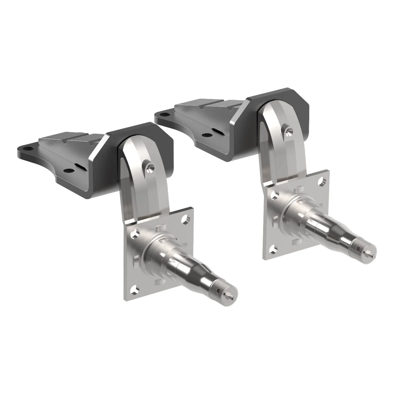 2000 lb HD Axle-Less Trailer Suspension w/ 4” Lift & Long Spindles - Image 5