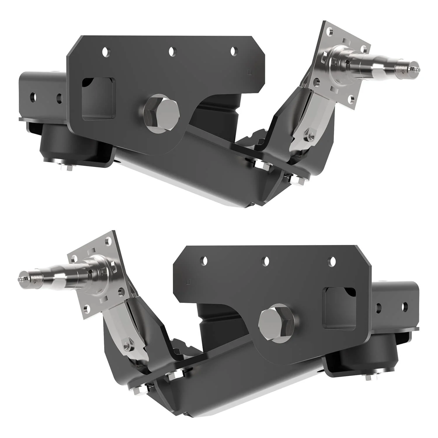 3500 lb Axle-Less Trailer Suspension w/ 4” Drop - Image 2
