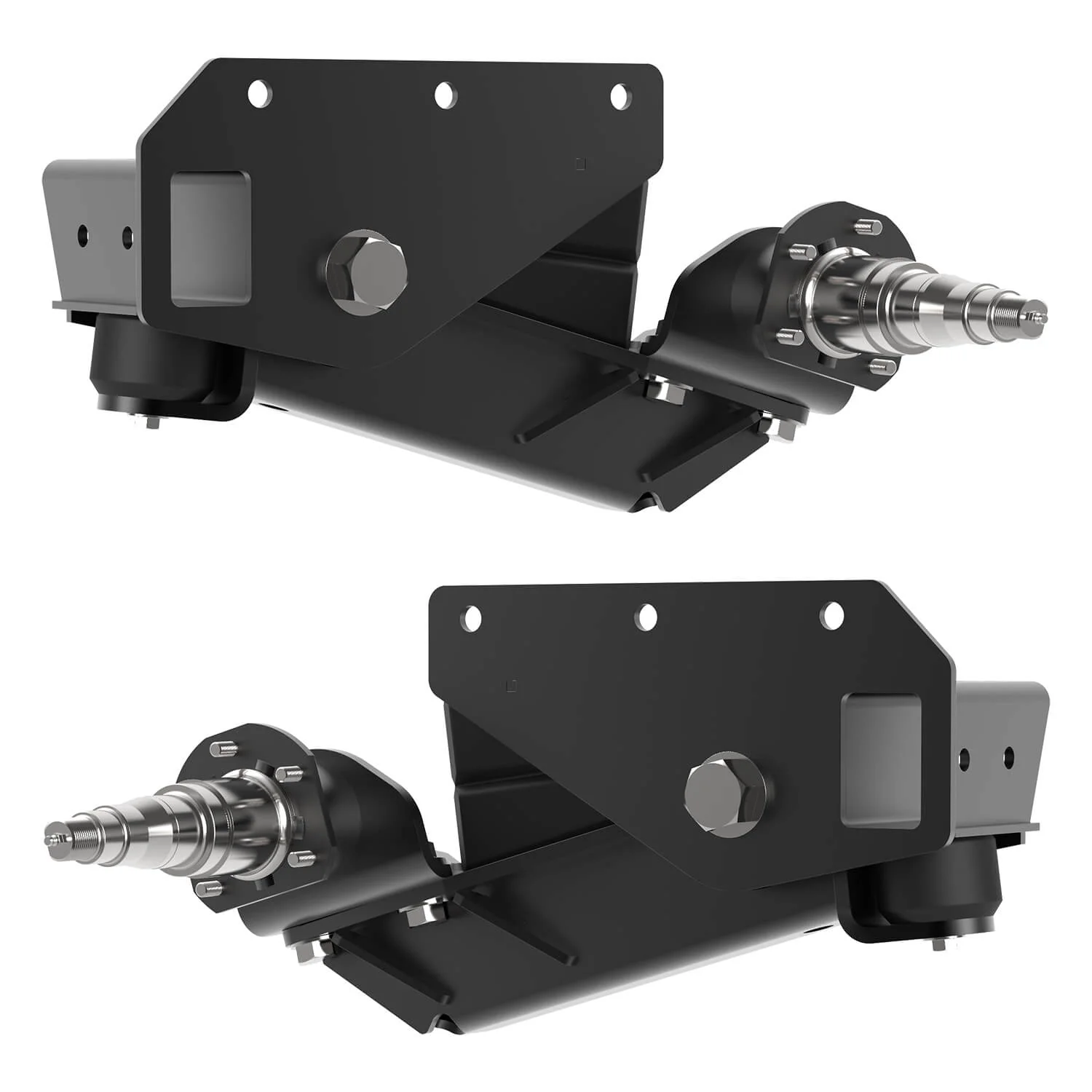 3500 lb HD Axle-Less Trailer Suspension w/ Long Spindles - Image 2
