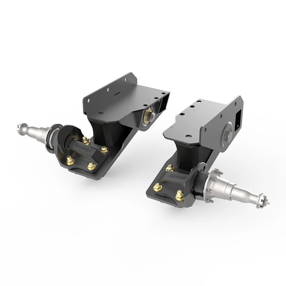 5200 lb HD Axle-Less Trailer Suspension w/ Long Straight Spindle & Brake Flange - Image 5